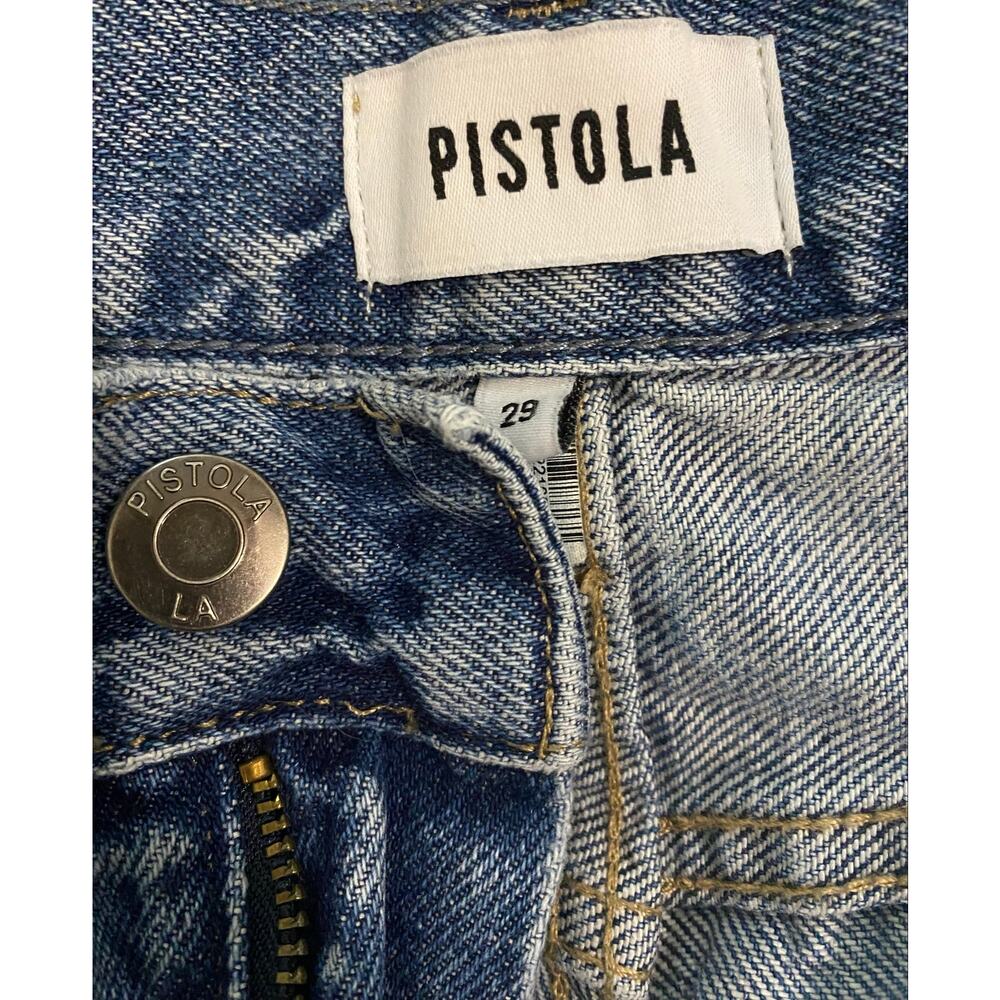 Pistola Alexa High Rise Slim Flare‎ With Slit Jeans US 29 Blue Denim Split Hem - Picture 7 of 10